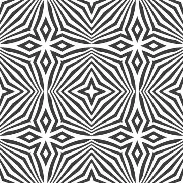 Optical art abstract seamless pattern. Stock Illustration