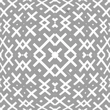 Optical art abstract seamless pattern. Stock Illustration