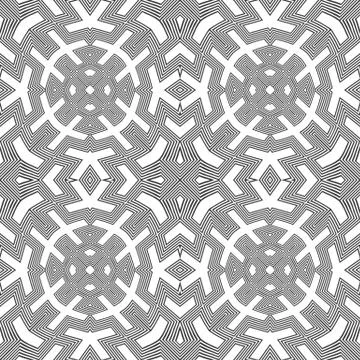 Optical art abstract seamless pattern. Stock-Illustration