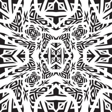 Optical art abstract seamless pattern. Stock Illustration