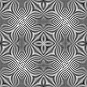 Optical art abstract seamless pattern. Stock Illustration