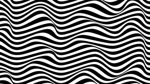 Optical Art. Black and white pattern Stock Illustration