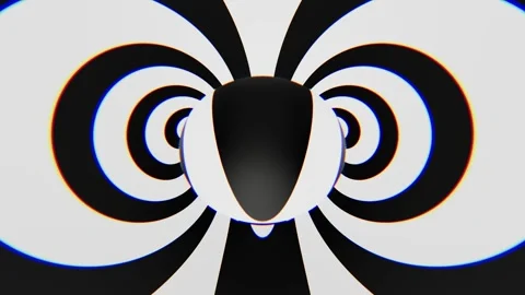 Optical art hypnotic background loop animated Video stock 330403734