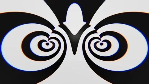 Optical art hypnotic background loop animated Stock Footage 330403736