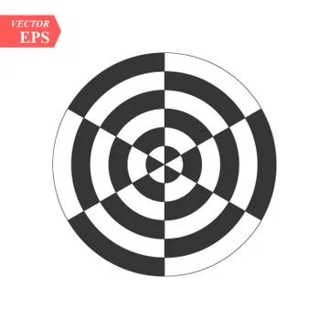 Optical art pattern with striped lines and circles. Abstract psychedelic illu Stock Illustration