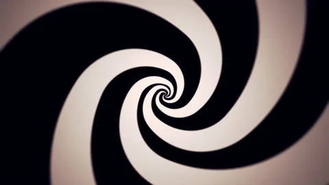Optical art of psychedelic white lines twisting on a spiral on black background. Stock Footage 144826398