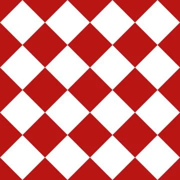 Optical art with red and white abstract geometric patterns Illustrazione stock