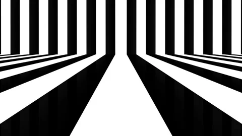 Optical black and white stripes 3d background moving loop 動画素材 339198584