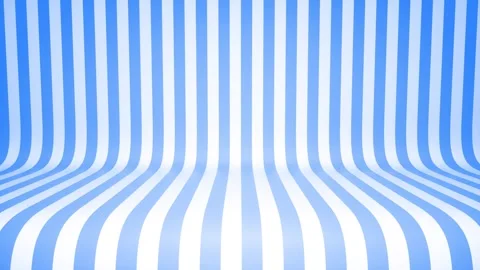 Optical blue and white stripes stage 3d rendering animation 스톡 동영상 305488923