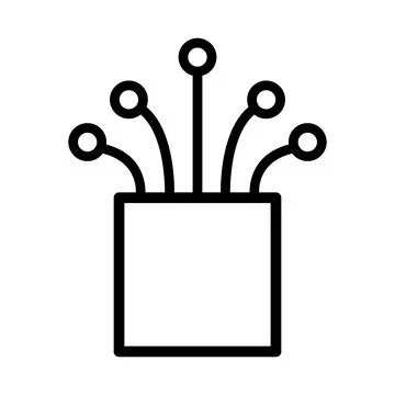 Optical cable icon, technology information wire web network, digital internet Stock Illustration