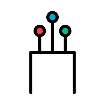 Optical cable icon, technology information wire web network, digital internet Stock Illustration