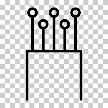 Optical cable icon, technology information wire web network, digital internet Stockillustratie
