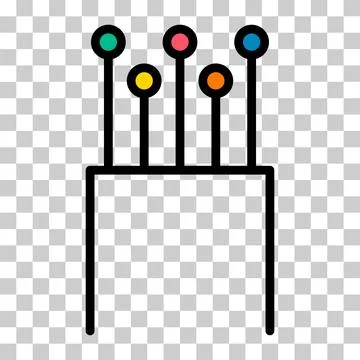 Optical cable icon, technology information wire web network, digital internet イラスト素材