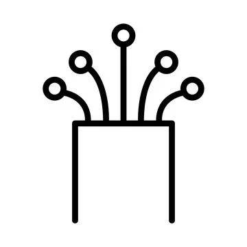 Optical cable icon, technology information wire web network, digital internet Stock Illustration