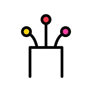 Optical cable icon, technology information wire web network, digital internet Stockillustratie