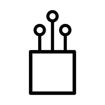 Optical cable icon, technology information wire web network, digital internet 스톡 일러스트