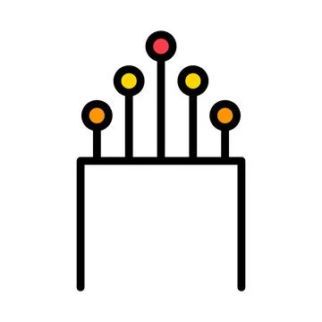 Optical cable icon, technology information wire web network, digital internet Stock Illustration