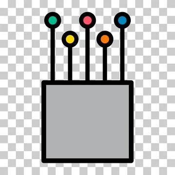 Optical cable icon, technology information wire web network, digital internet イラスト素材