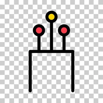 Optical cable icon, technology information wire web network, digital internet Stock Illustration
