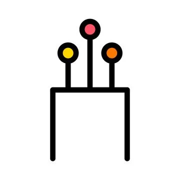 Optical cable icon, technology information wire web network, digital internet Stock Illustration