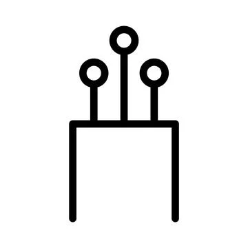 Optical cable icon, technology information wire web network, digital internet Stockillustratie