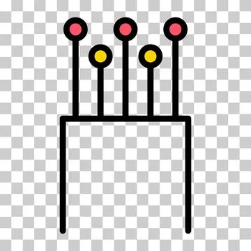 Optical cable icon, technology information wire web network, digital internet Illustrazione stock