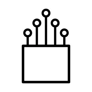 Optical cable icon, technology information wire web network, digital internet Stockillustratie