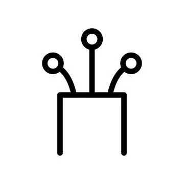 Optical cable icon, technology information wire web network, digital internet Stock Illustration