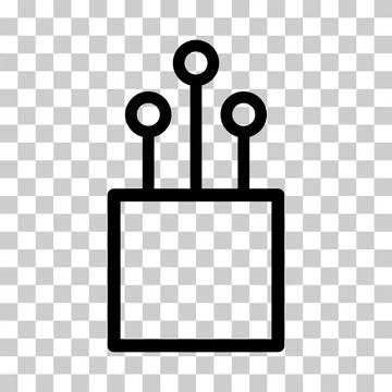 Optical cable icon, technology information wire web network, digital internet Stockillustratie