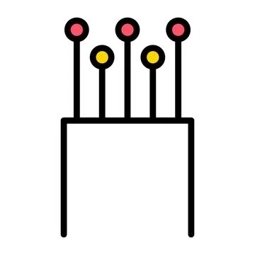 Optical cable icon, technology information wire web network, digital internet Stock Illustration
