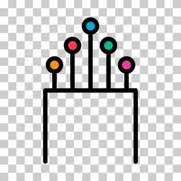 Optical cable icon, technology information wire web network, digital internet Stock Illustration
