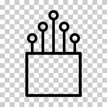 Optical cable icon, technology information wire web network, digital internet Stock Illustration