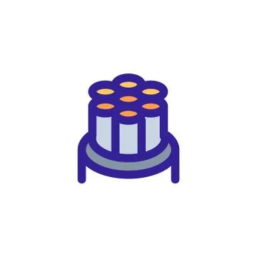 Optical cable icon vector. Isolated contour symbol illustration 스톡 일러스트