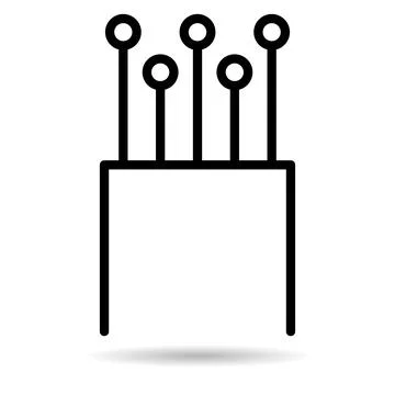 Optical cable shadow icon, technology information wire web network, digital i 스톡 일러스트