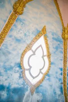 Optical channel in the temple. Stock Photos