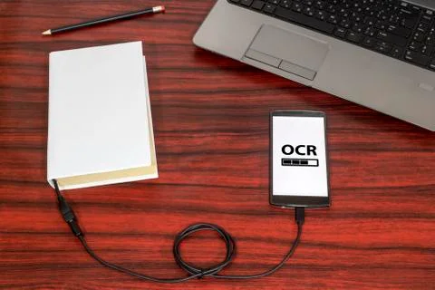 Optical character recognition concept Stock Photos