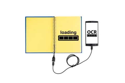Optical character recognition concept Stock Photos
