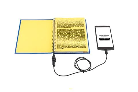Optical character recognition concept Stock Photos