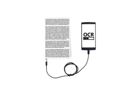 Optical character recognition concept Stock Photos