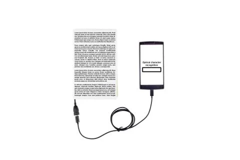 Optical character recognition concept Stock Photos