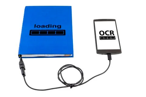Optical character recognition concept Stock Photos