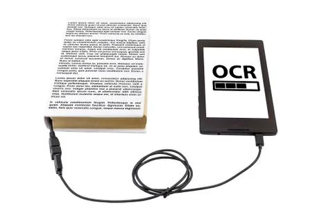 Optical character recognition concept Foto stock