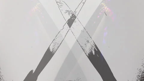 Optical Dance: Pulsating Patterns and Abstract Forms in Motion Stock Footage 304466418