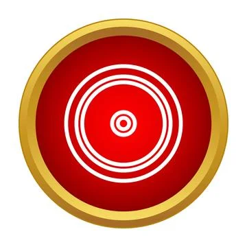 Optical disc icon representing digital data storage media Stock Illustration