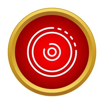 Optical disk icon representing data storage technology Stock Illustration