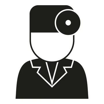 Optical doctor icon simple vector. Eye test Stock Illustration