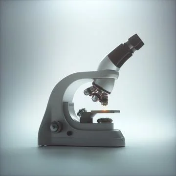 Optical Electron Microscope with Clipping Path Stock Photos
