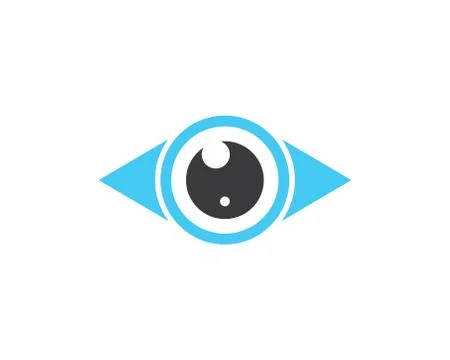 Optical eye icon Logo vector Template illustration Stock Illustration