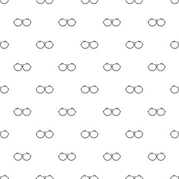 Optical eyeglasses pattern seamless Illustrazione stock
