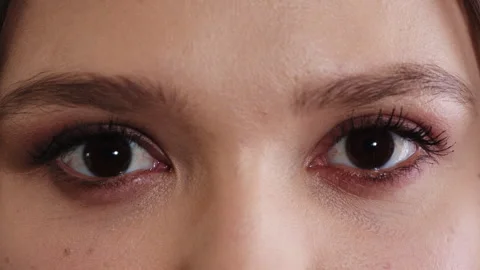 Optical, face or eyes with examination, closeup and glaucoma screening in vision Stock Footage 336702242